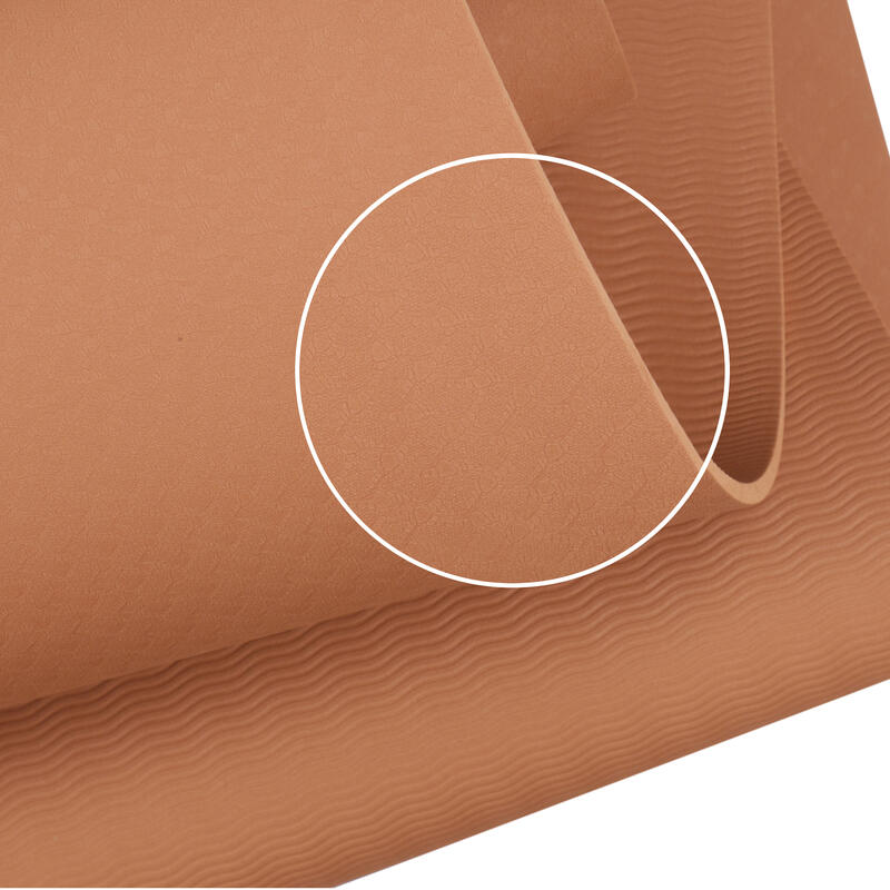 Yoga mat - Fitness en sportmat - Anti slip - TPE materiaal - Kleur: Terracotta