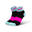透氣中筒跑步襪 - 薄荷綠/粉紅色