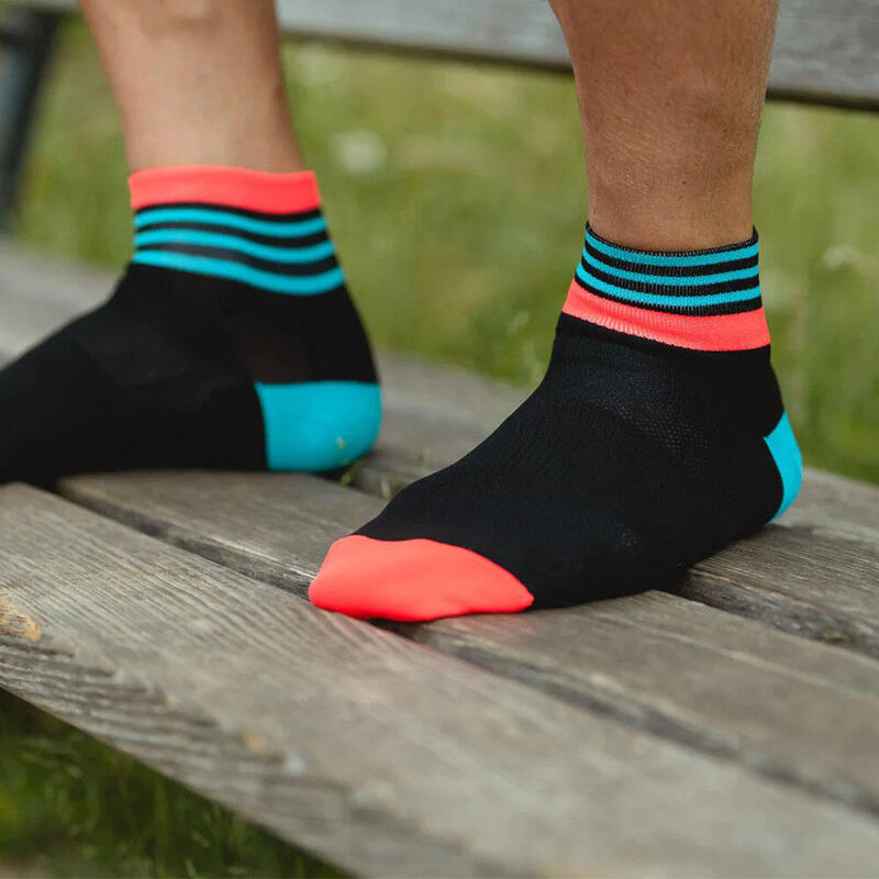 Breathable Low-Cut Running Socks - Tiers Black Inferno