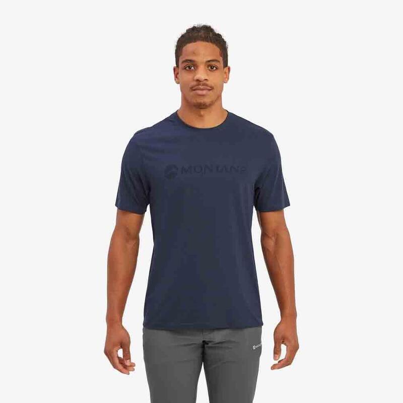 Men's Mono Logo T-Shirt - Blue