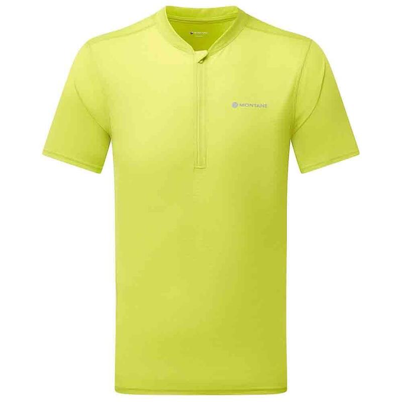 Men's Dart Nano Zip T-Shirt - Yellow