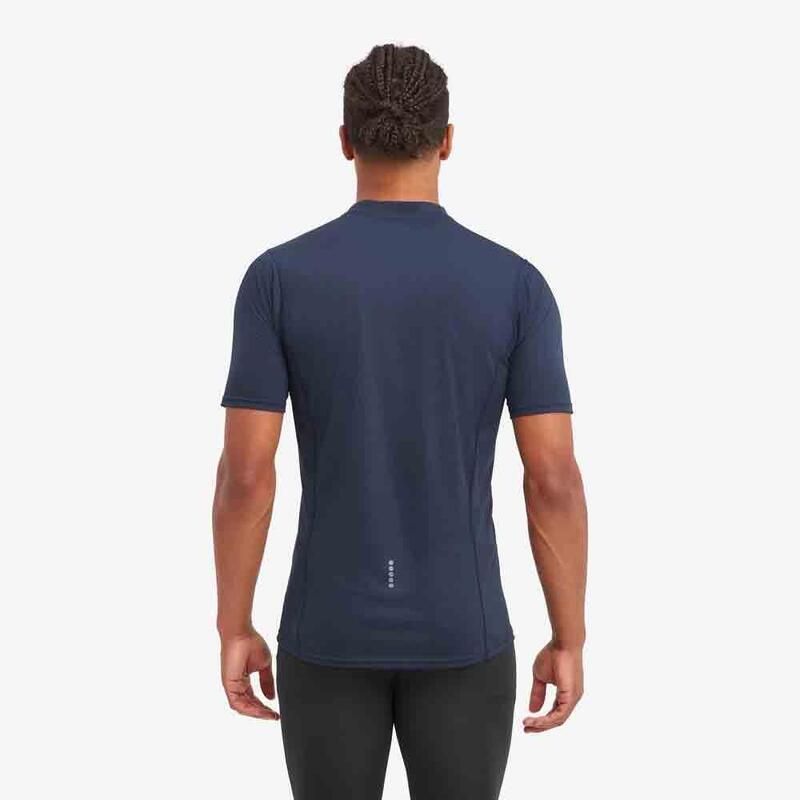 Men's Dart Nano Zip T-Shirt - Blue