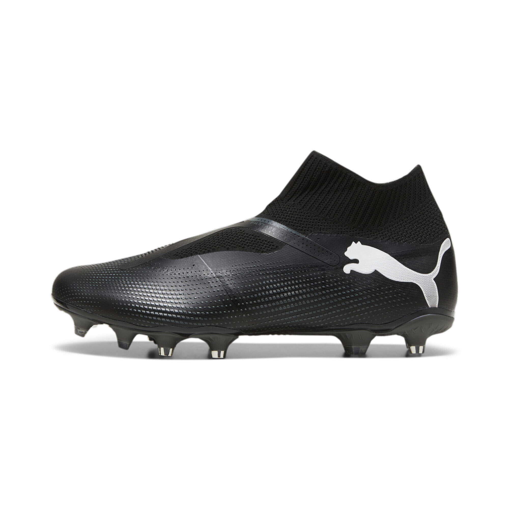 FUTURE 7 MATCH FG/AG Fußballschuhe ohne Schnürsenkel Herren PUMA Black White 4/7