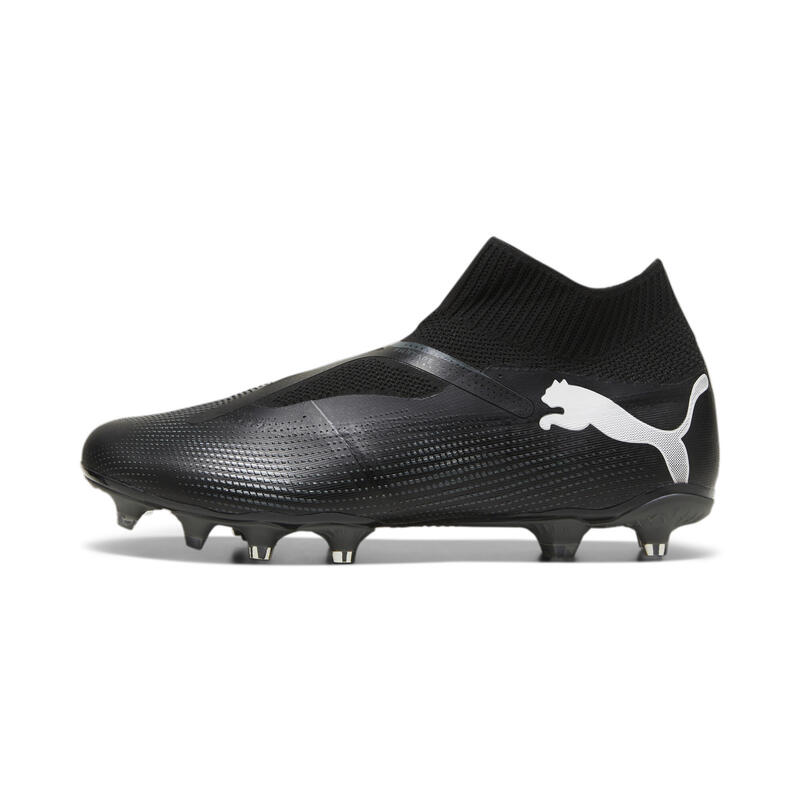 Ghete de fotbal fără șireturi FUTURE 7 MATCH FG/AG PUMA Black White