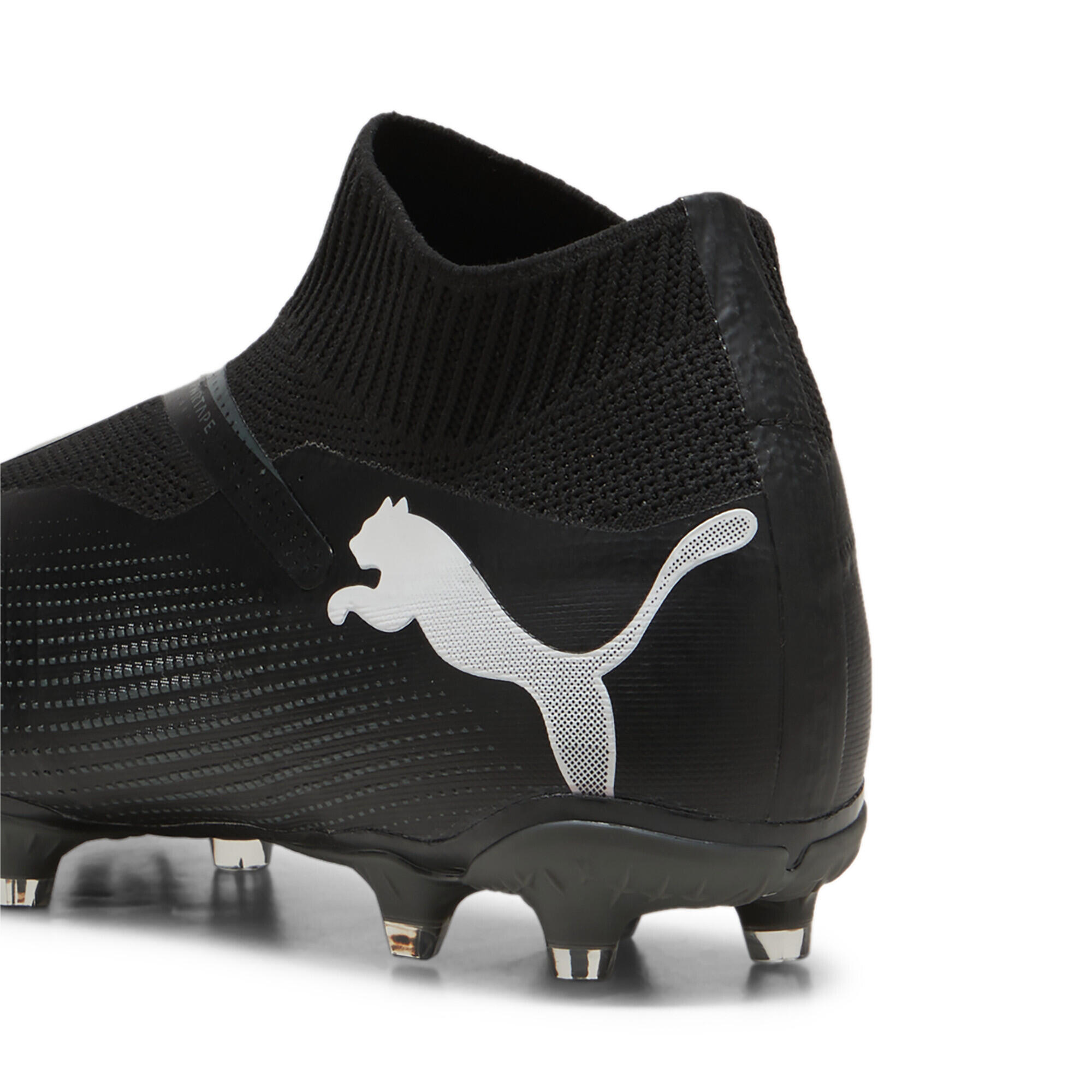 FUTURE 7 MATCH FG/AG Fußballschuhe ohne Schnürsenkel Herren PUMA Black White 3/7