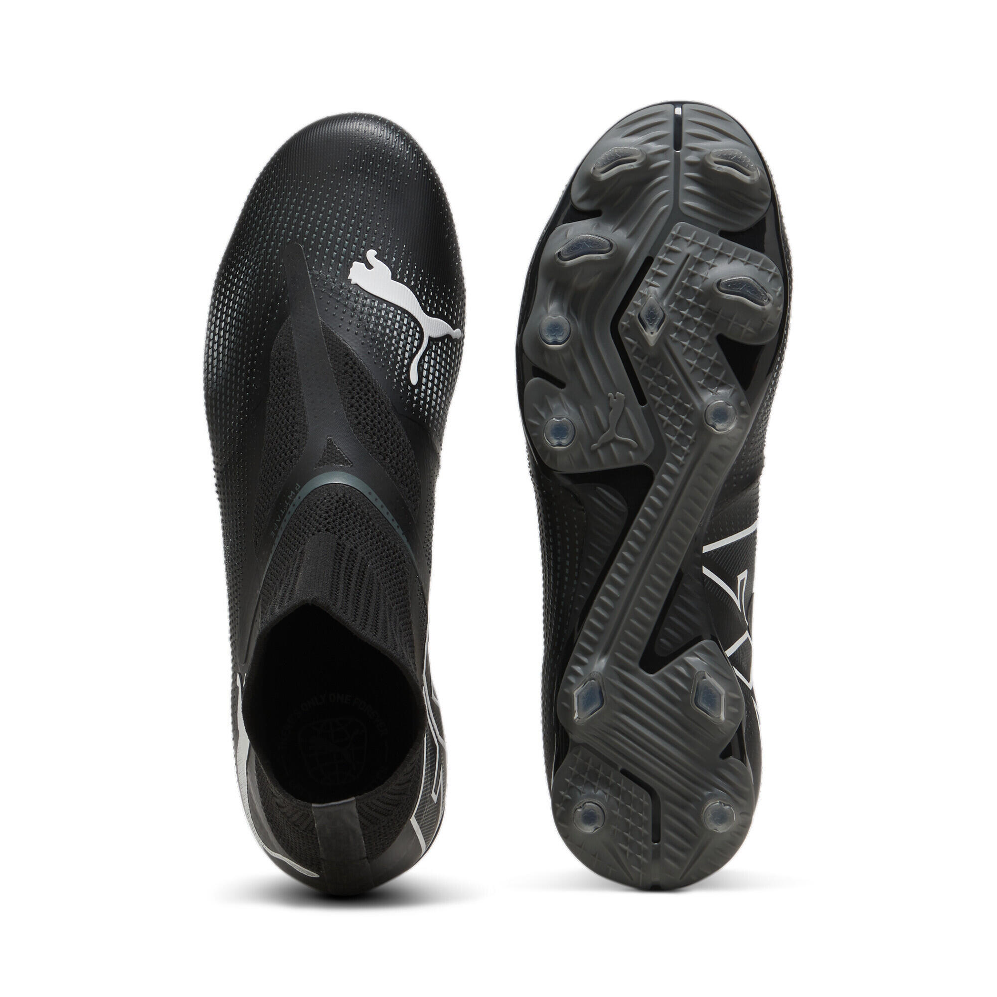 FUTURE 7 MATCH FG/AG Fußballschuhe ohne Schnürsenkel Herren PUMA Black White 5/7