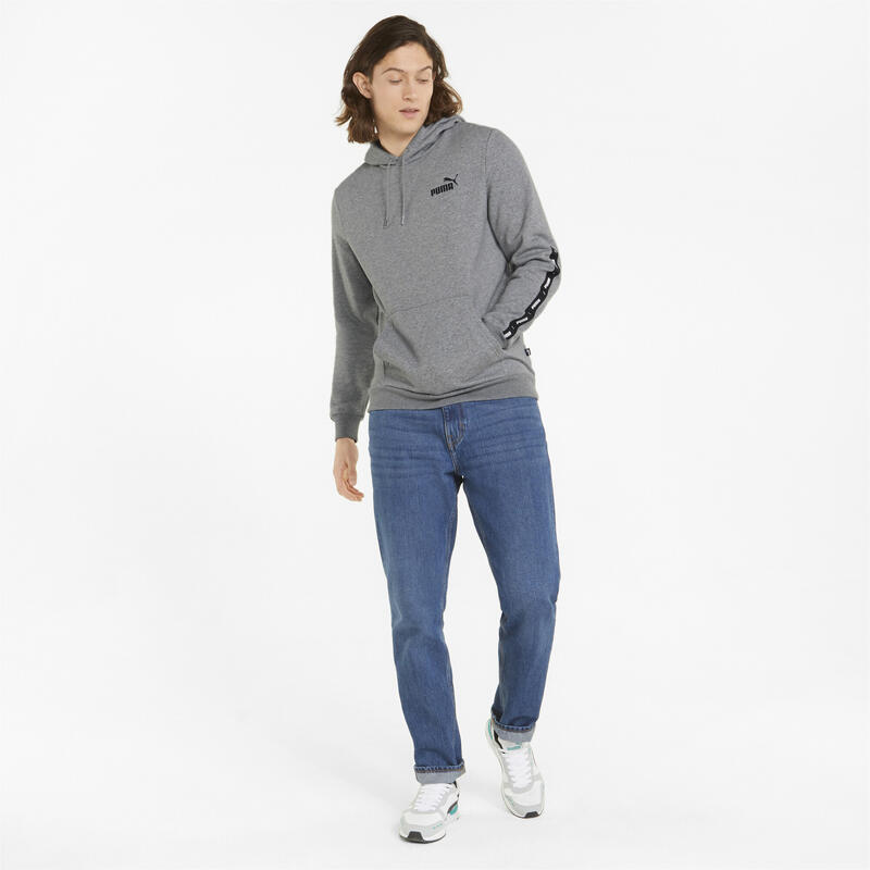 Pánská mikina s páskou Essentials+ PUMA Medium Gray Heather