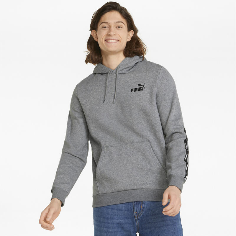 Pánská mikina s páskou Essentials+ PUMA Medium Gray Heather