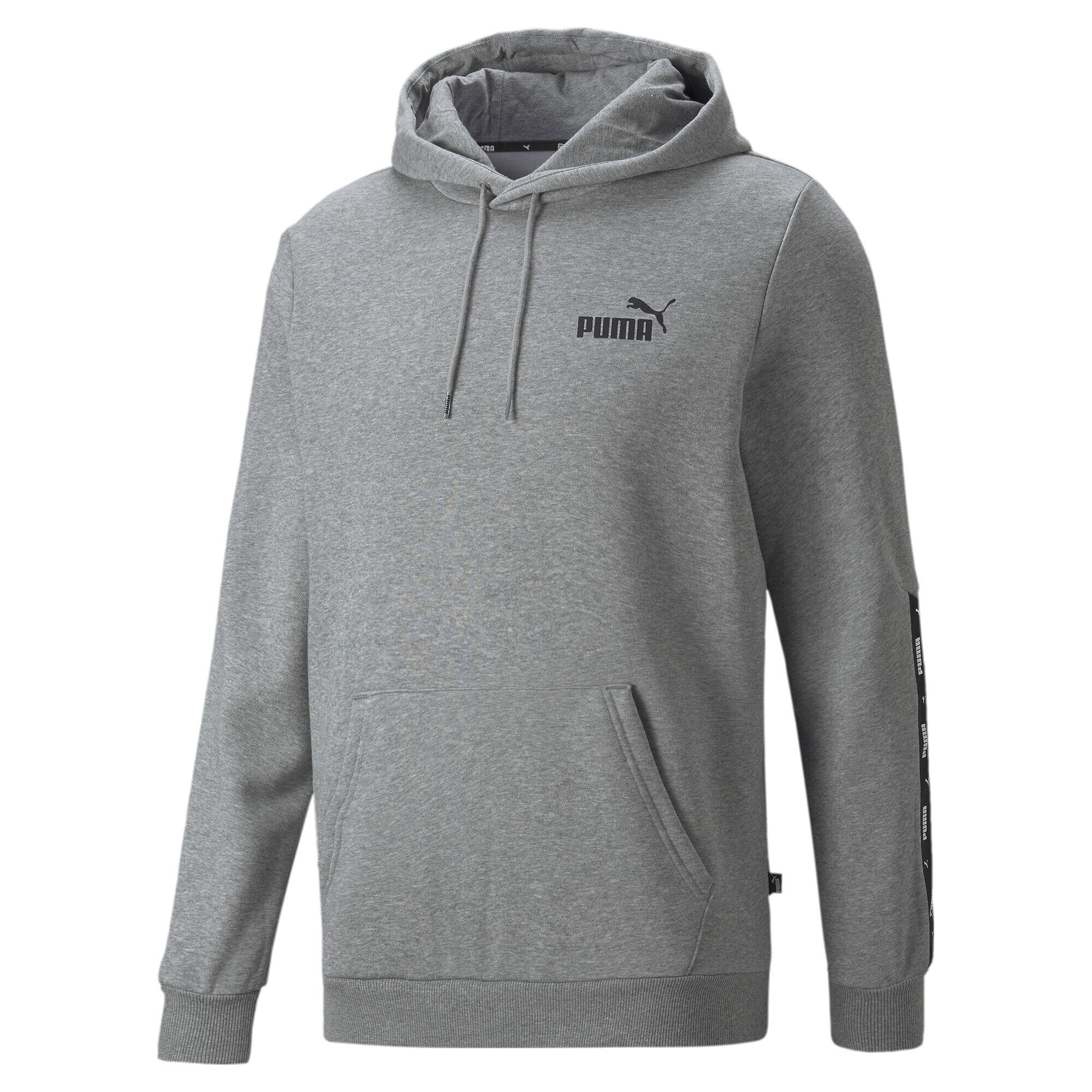 PUMA Pánská mikina s páskou Essentials+ PUMA Medium Gray Heather