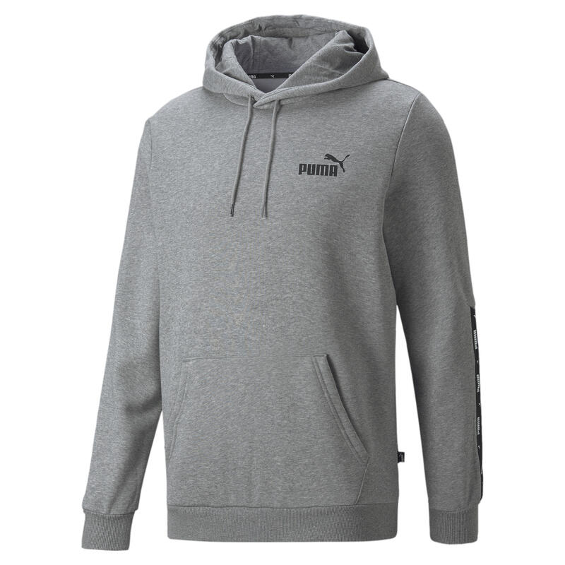 Essentials+ Tape Hoodie Bărbați PUMA Medium Gray Heather