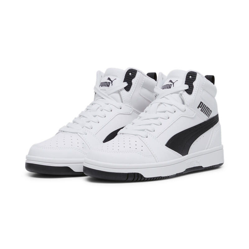 Rebound V6 Mid sneakers voor jongeren PUMA White Black