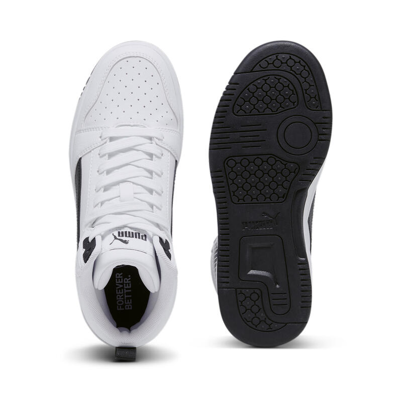 Pantofi Rebound V6 Mid Tineret PUMA White Black