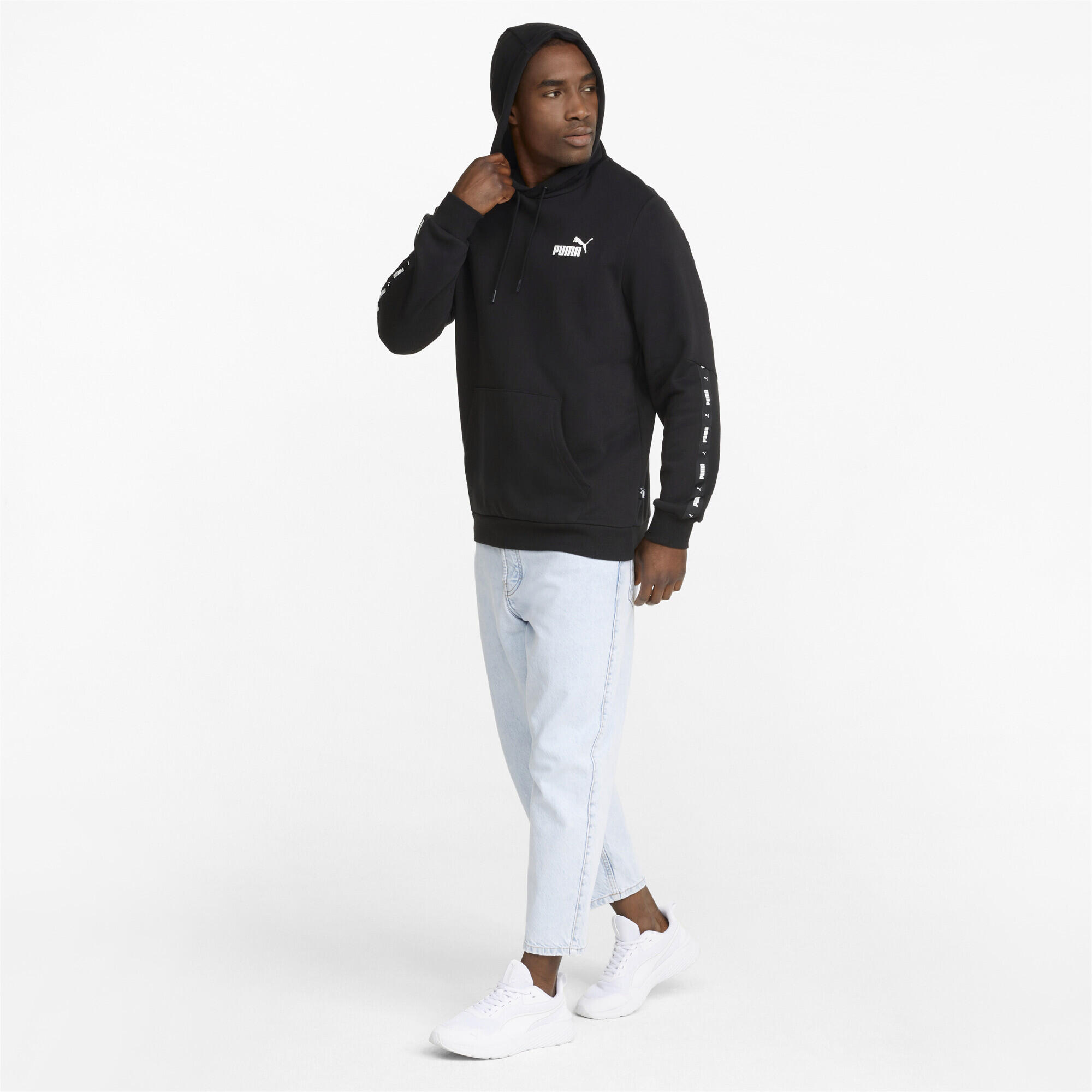 Hoodie Essentials+ Tape Homme PUMA Black 6/7