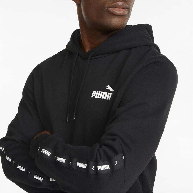 Essentials+ Tape hoodie voor heren PUMA Black