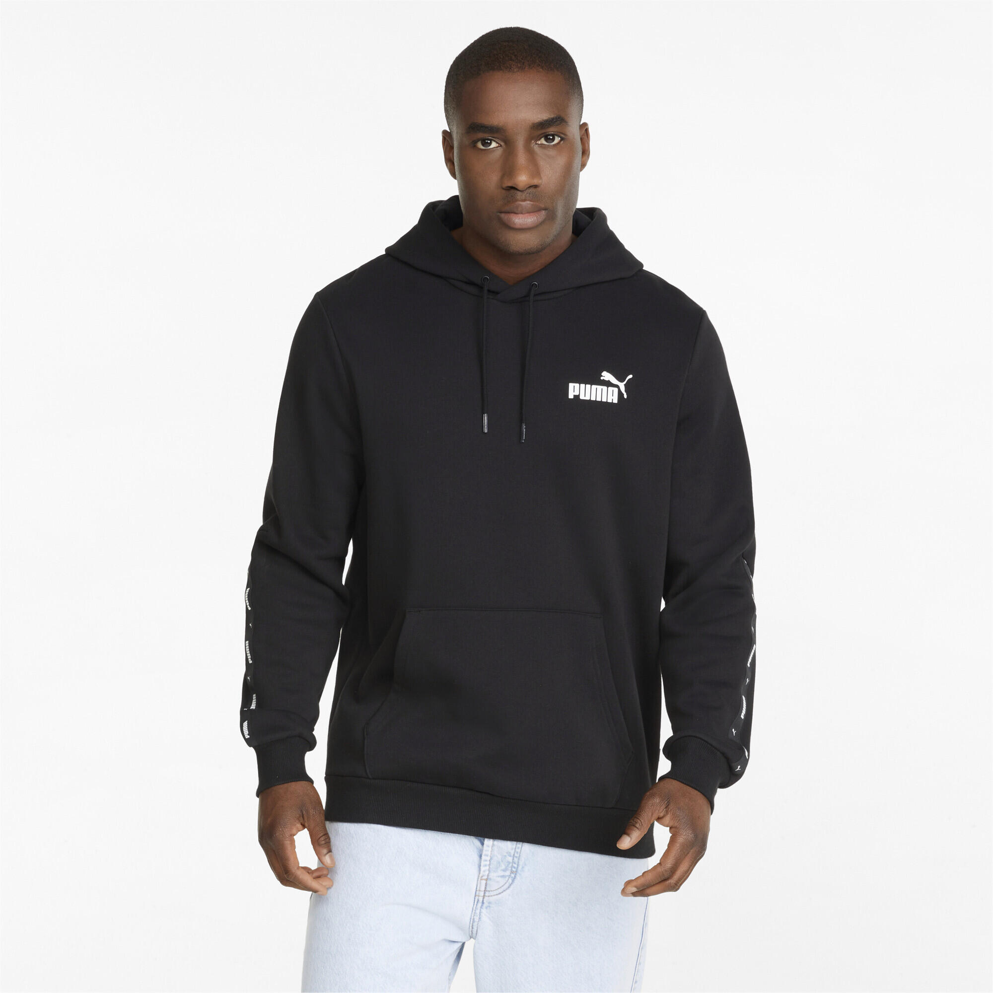 Hoodie Essentials+ Tape Homme PUMA Black 4/7