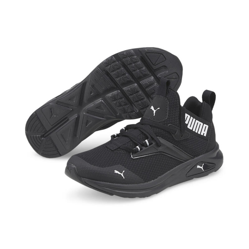 Baskets Enzo 2 Refresh Enfant et Adolescent PUMA Black White