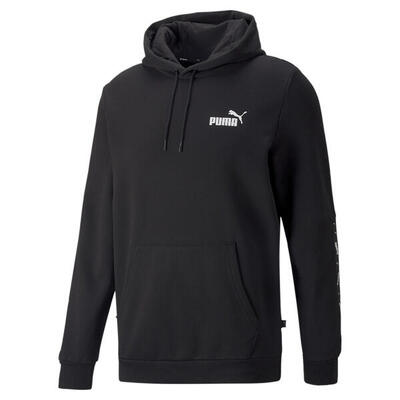 Essentials+ tape hoodie voor heren puma black