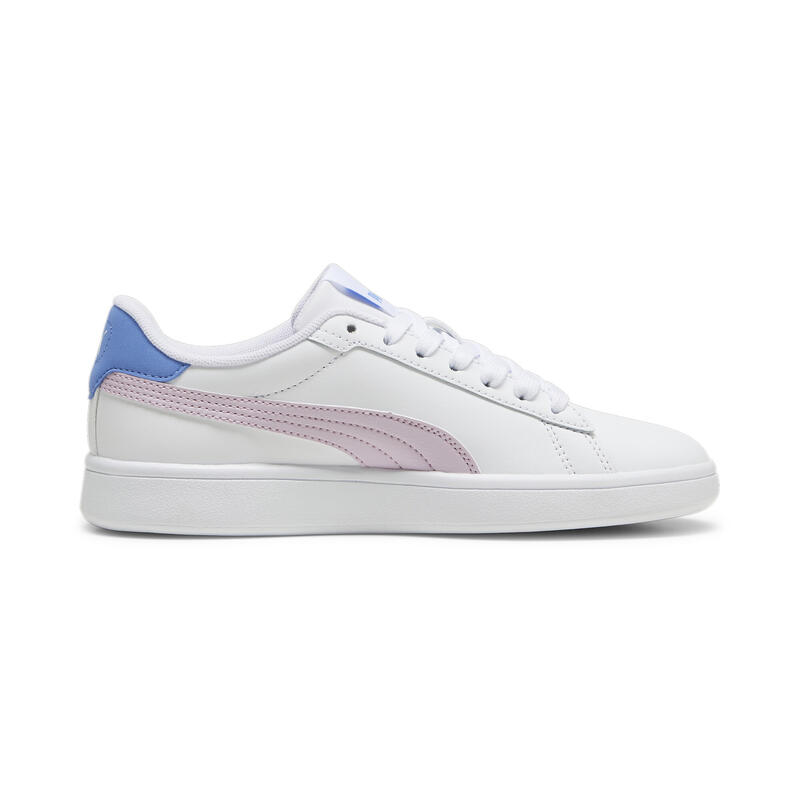 Sneakers Smash 3.0 Leather da ragazzi PUMA White Grape Mist Blue Skies Purple