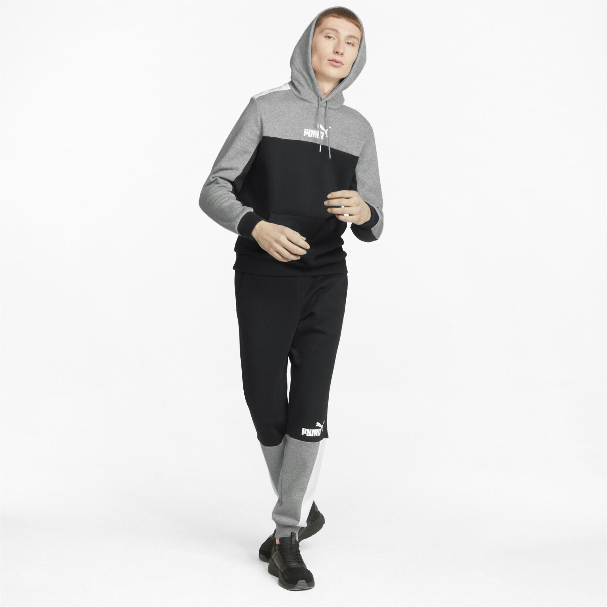 Sudadera con capucha Essentials+ Block Hombre PUMA Black 4/5
