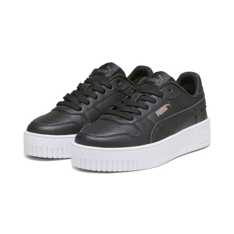 Baskets Carina Street Enfant et Adolescent PUMA Black Rose Gold White Metallic