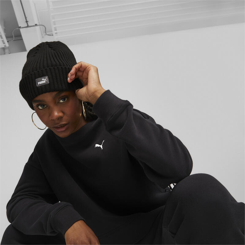 Klassieke beanie met omslag PUMA Black