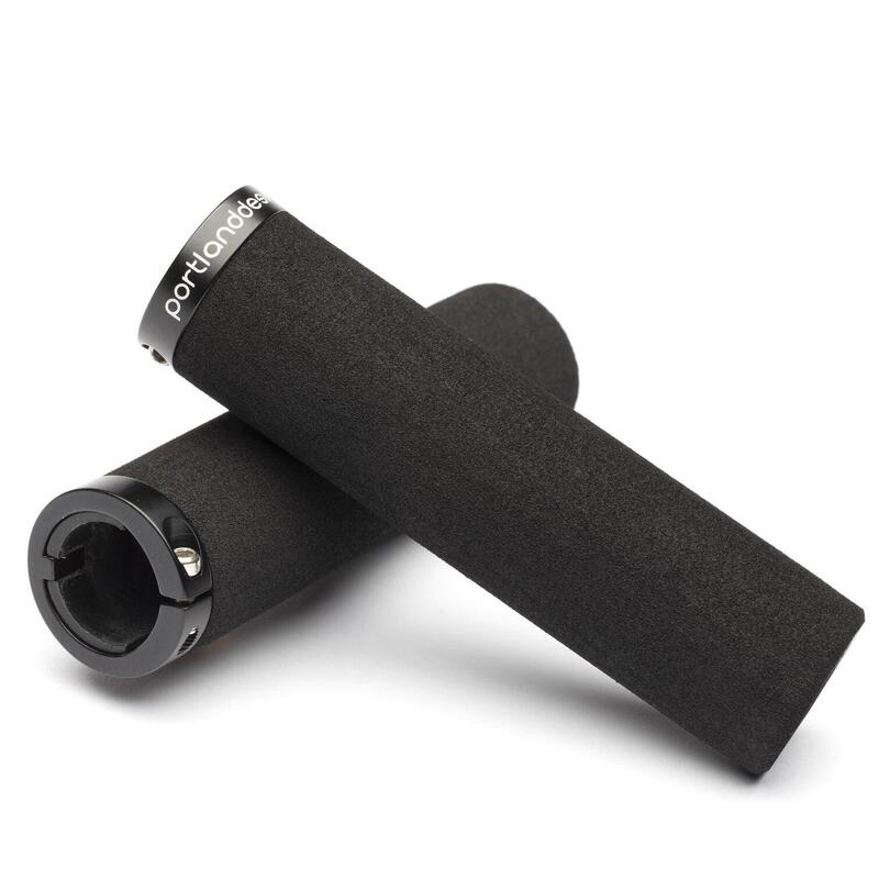 THEY'RE LOCK-ON GRIPS - BLACK LOCKRINGS