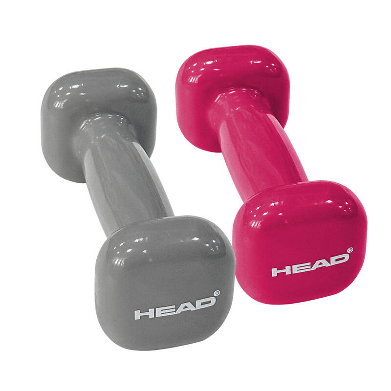 Rubber Dumbbell 2kg (1Pc) - Pink