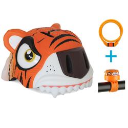 Casque de Vélo pour enfants | Tigre Orange | Crazy Safety | Certifié EN1078