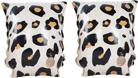 Brassards Swim Essentials enfant beige léopard 19x15 cm