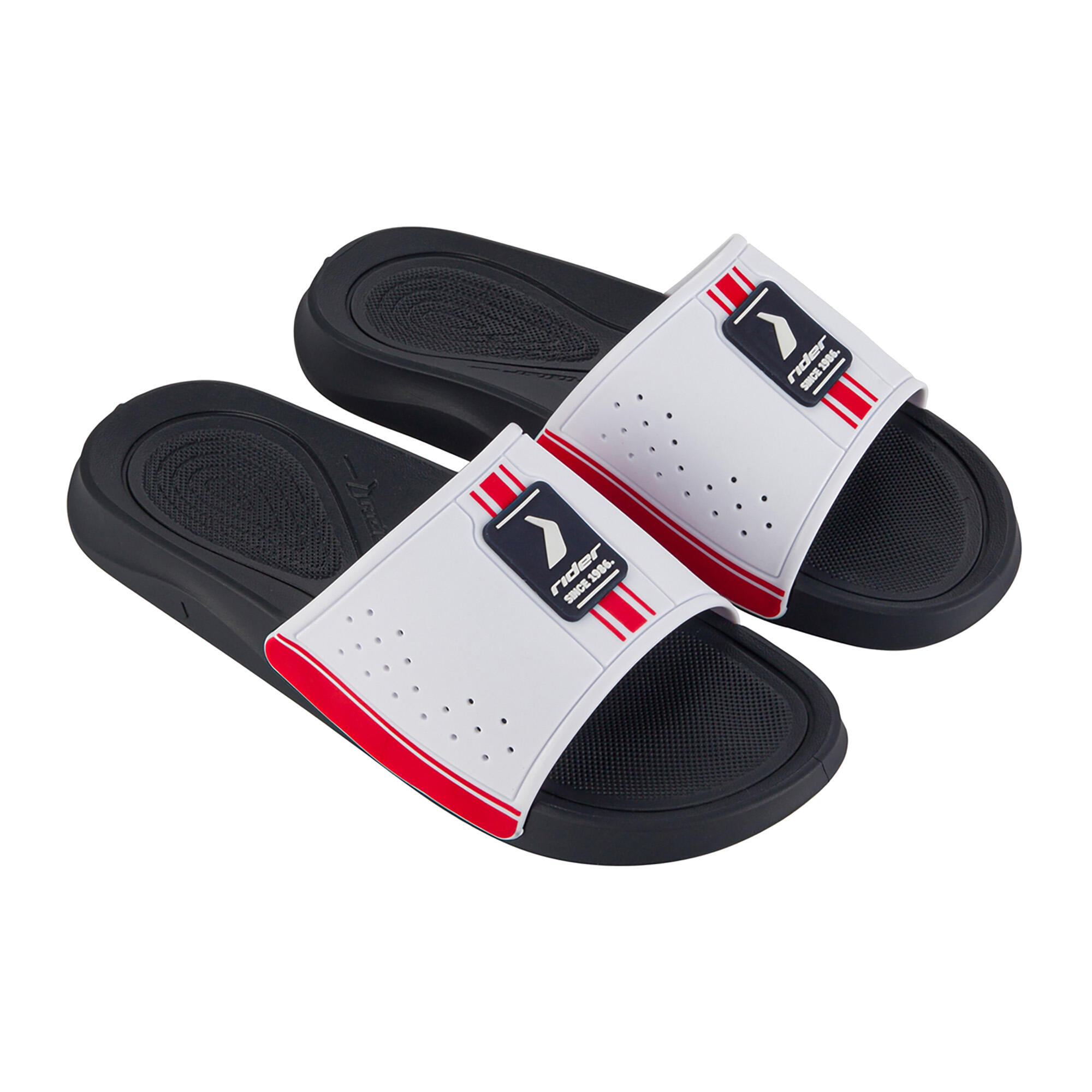 Rider - Tongs Homme Rider Smash Ii Slide Ad - Claquettes - Blanc|bleu|rouge - 43 - Decathlon