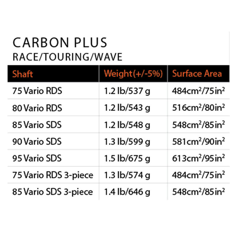 S25 Naish Carbon Plus vario Paddle 85