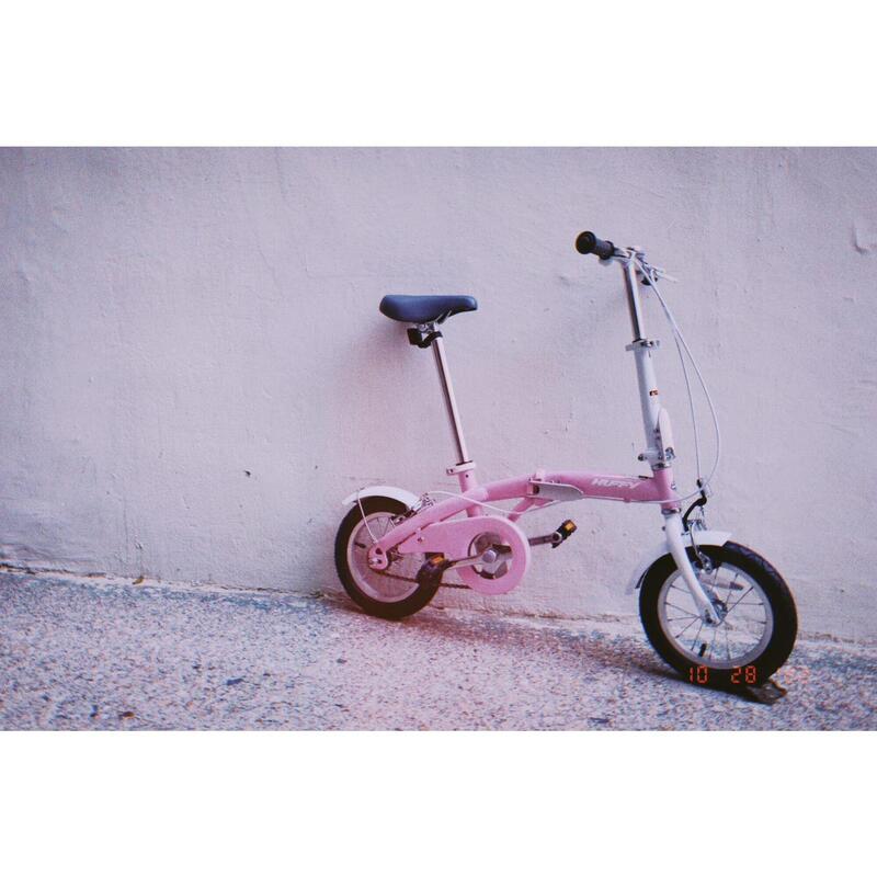 (未安裝)Joy 12" 兒童摺叠單車 - 粉紅色