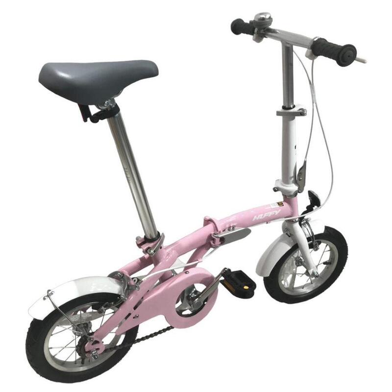 (Assembled)Joy 12" Kids Folding Bike - Pink