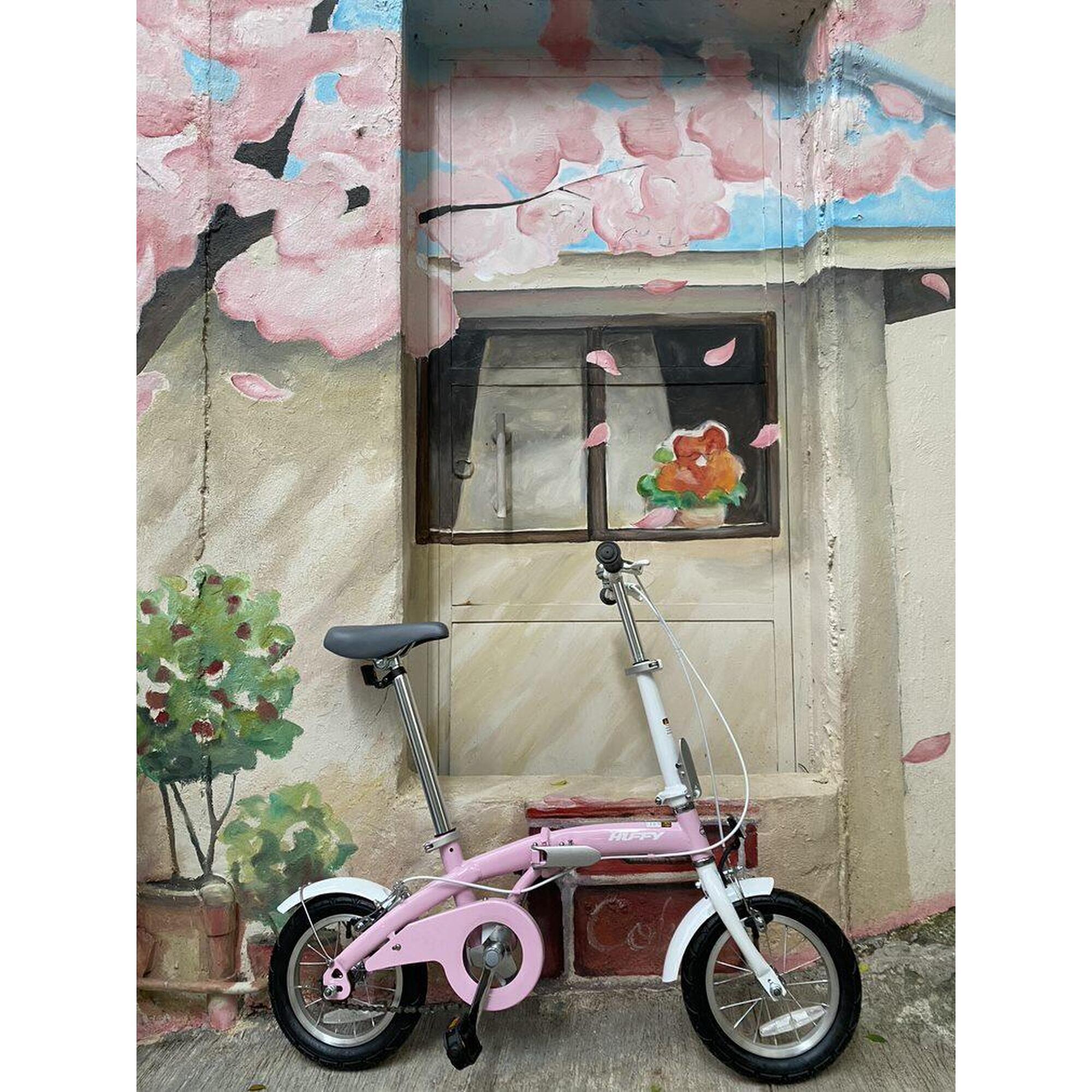 (已安裝)Joy 12"兒童摺叠單車 - 粉紅色