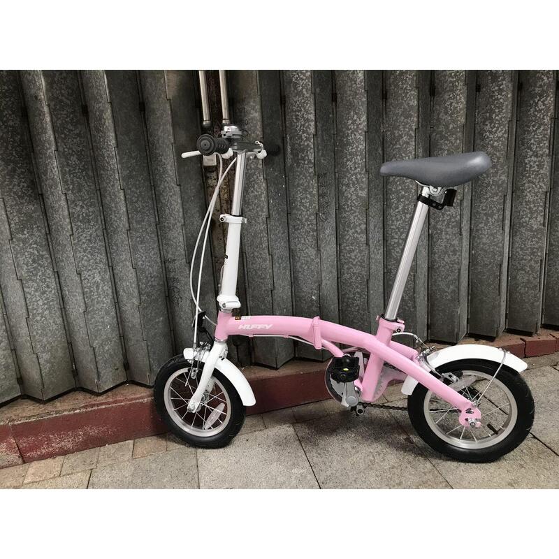 (Assembled)Joy 12" Kids Folding Bike - Pink