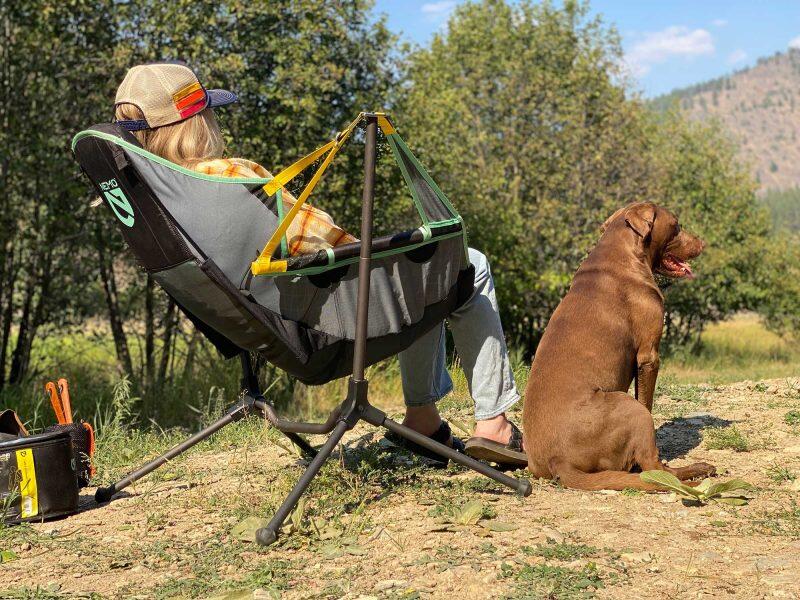 Stargaze Reclining Camp Chair Green