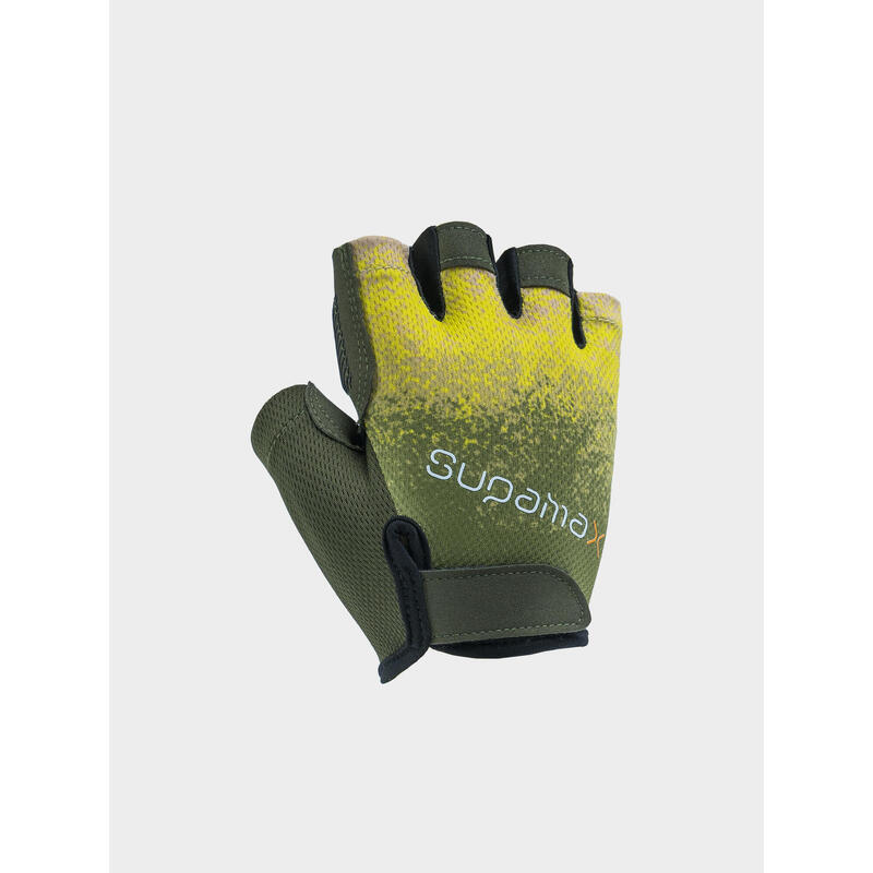 [Parent-child outfit Style] Adult's Half Finger Gel Pad Training Glove - Olive