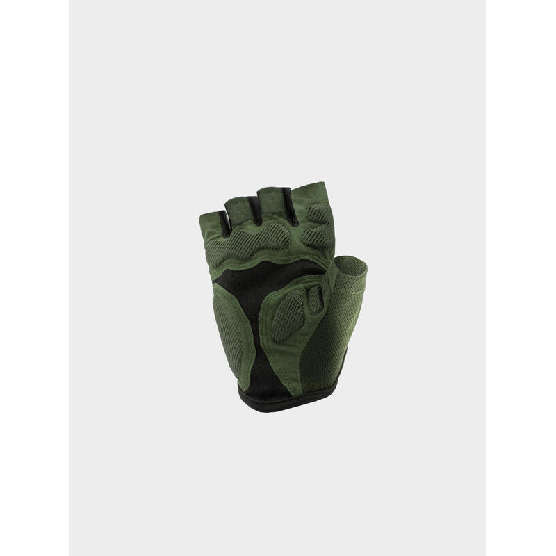 [親子裝系列] 童裝半指凝膠墊運動手套 - 橄欖綠