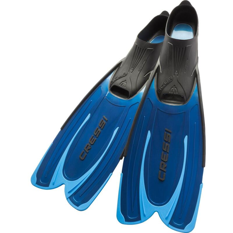 Agua Fins Full foot snorkeling fins - Blue