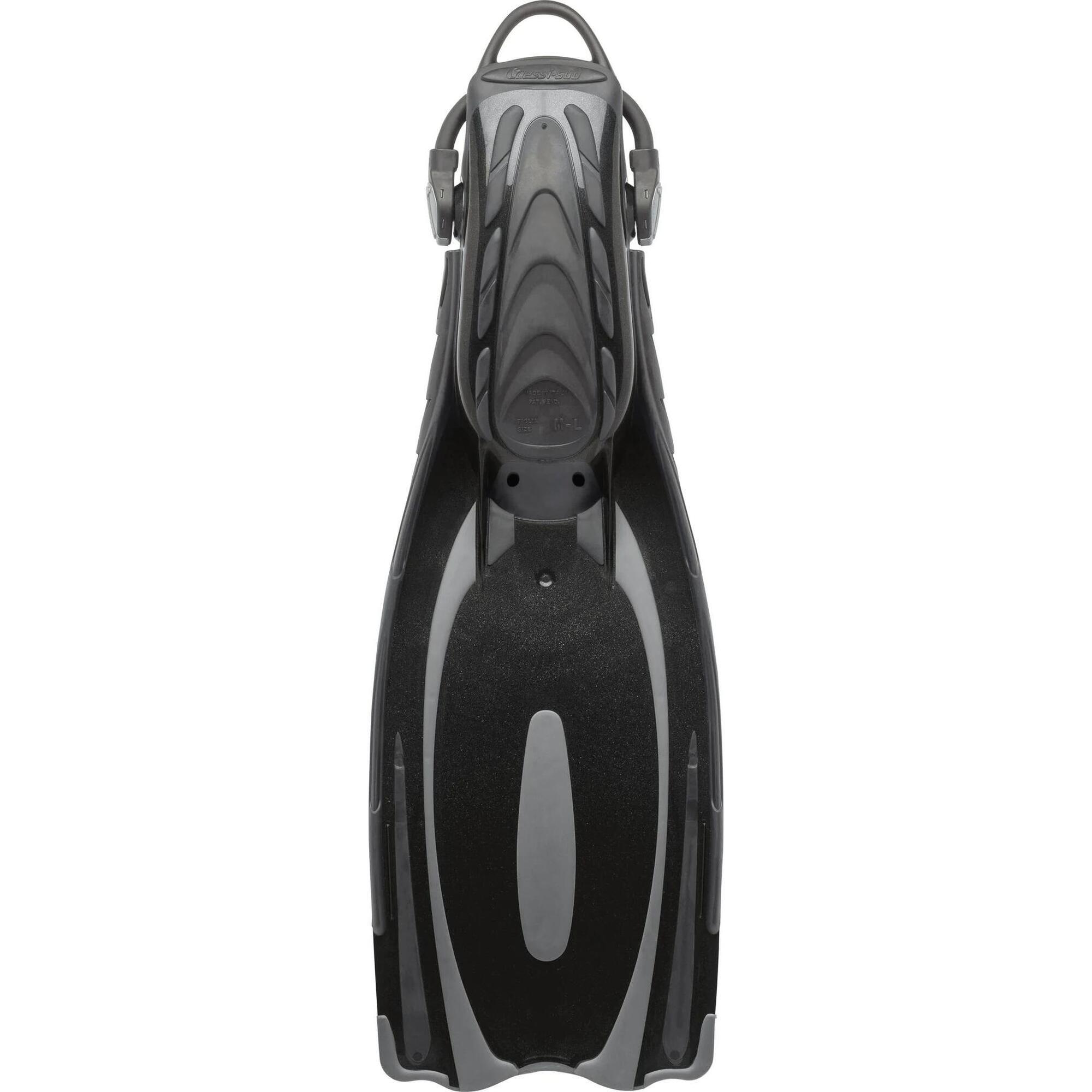 REACTION EBS Adult Scuba-Diving Fins - Black