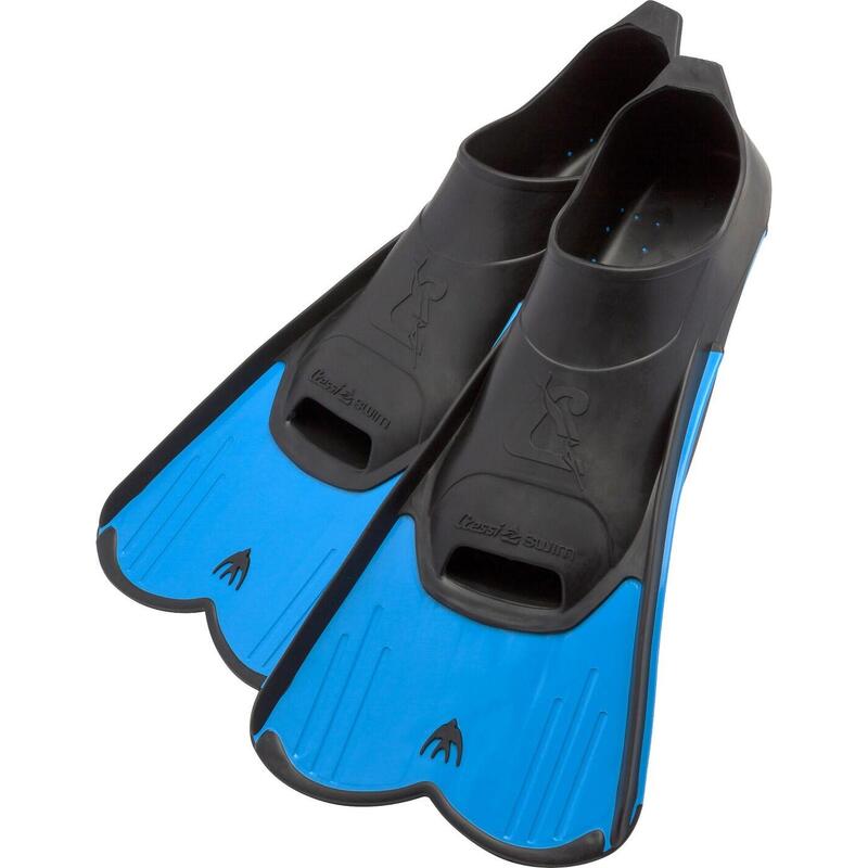 Light Short blade swimming Fins - Blue