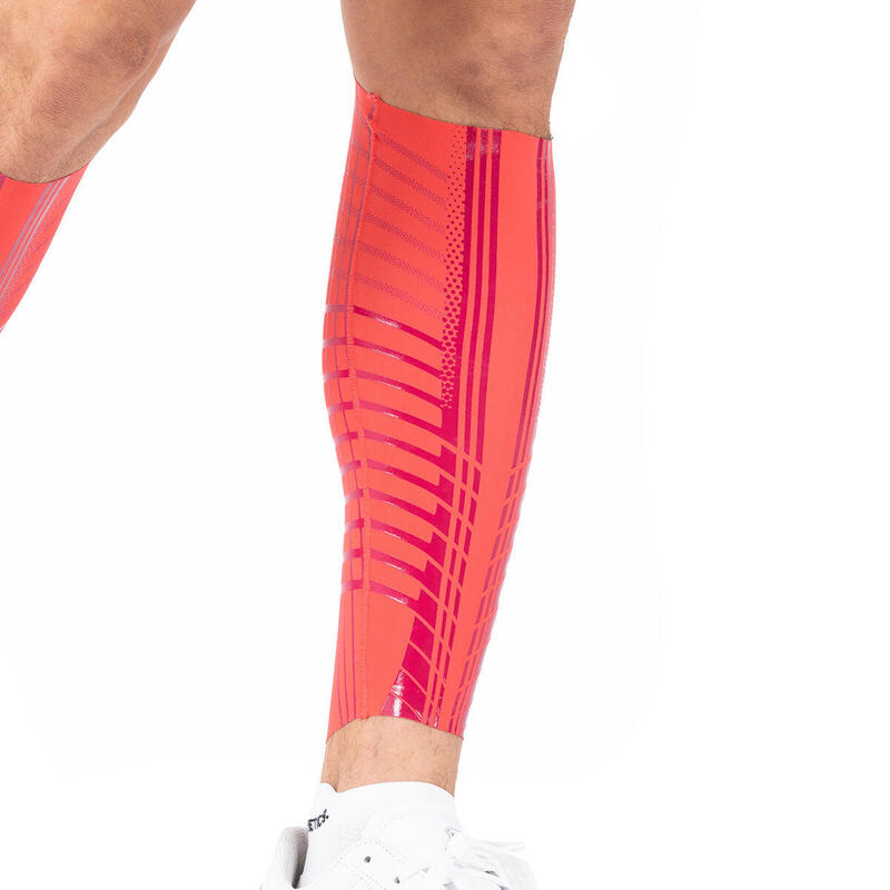 SensELAST®防滑運動壓力緊身護小腿套 - 珊瑚色
