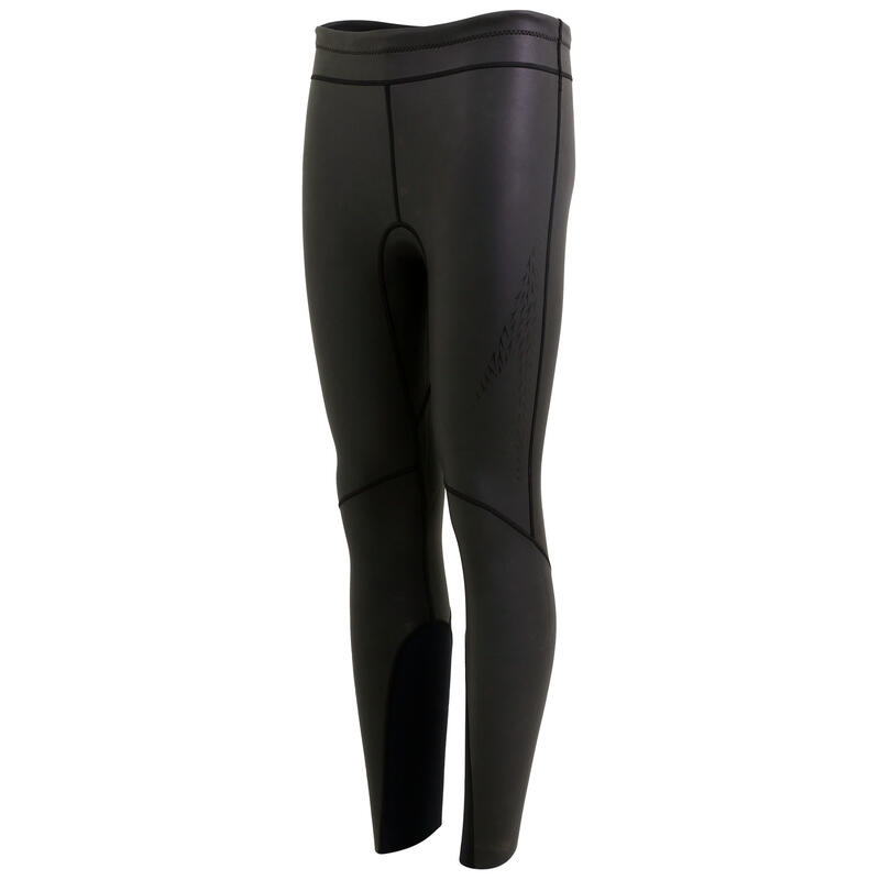 2mm Men'S Full-Length Neoprene Combination Pants - Black