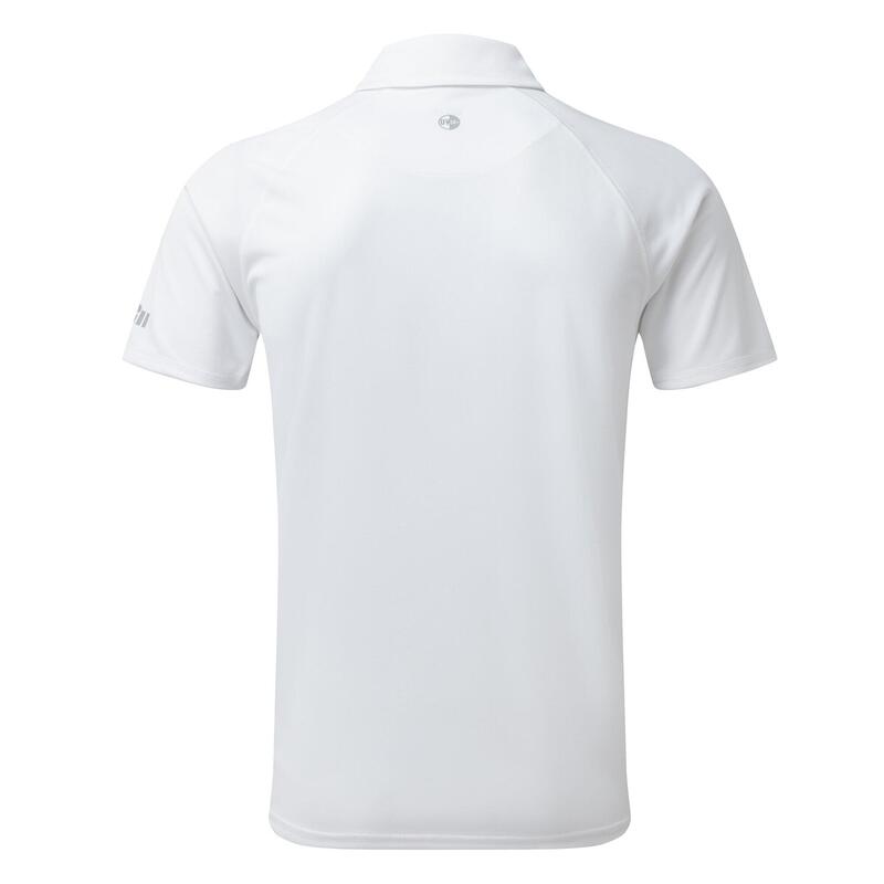 Men's Short Sleeve Quick-dry Sailing  UV Tec Polo - White