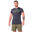 Men GA Logo Loose-Fit Gym Running Sports T Shirt Fitness Tee - GREY
