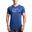 Men Print 6in1 Tight-Fit Gym Running Sports T Shirt Fitness Tee - Navy blue