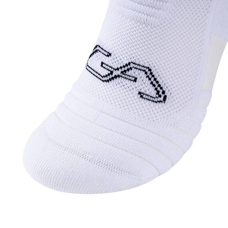 Mid-Cut Unisex QuickRecovery Compression Running Sports Sock - WHITE
