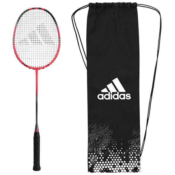 Spieler E Lite Adult Badminton Racket with Racket Sack (G5 Strung) - Red