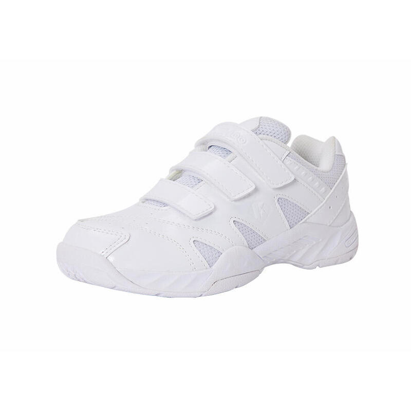 (Preorder) KH-F06J Kids' Velcro Professional Badminton Shoes - White