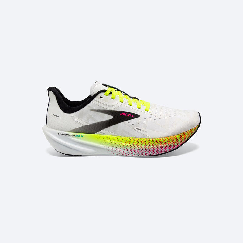 Hyperion Max Men's Road Running Shoes - White x Yellow
